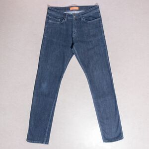 DU/ER L2X Slim Fit Medium Wash 5-Pocket Stretch Blue Denim Jeans Men's 33x32